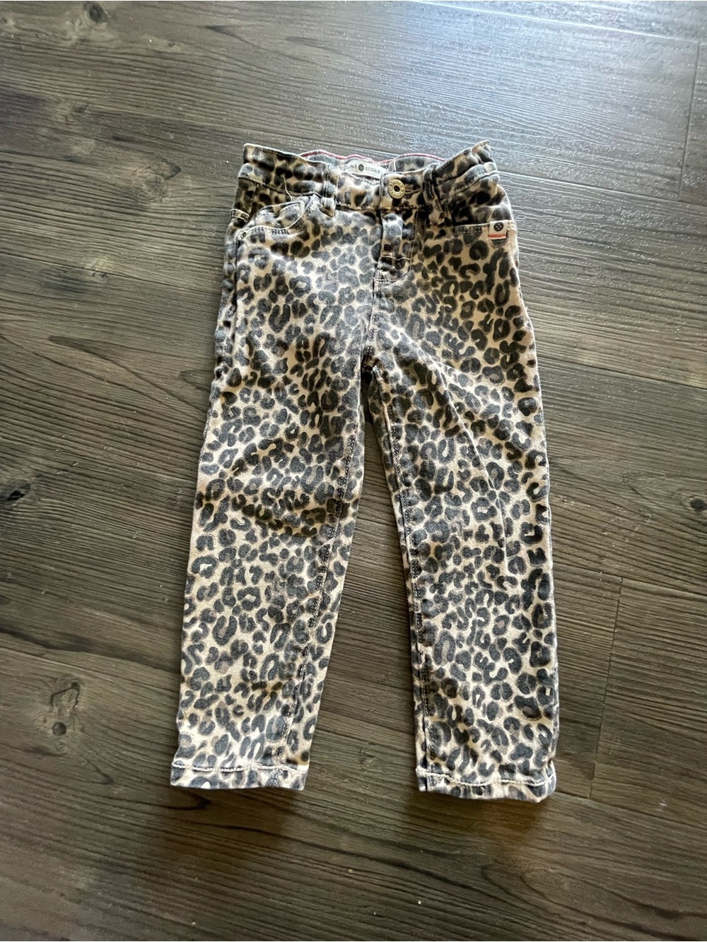 Stains and Stories Leopard Print Girls' jeans - Tan/Black